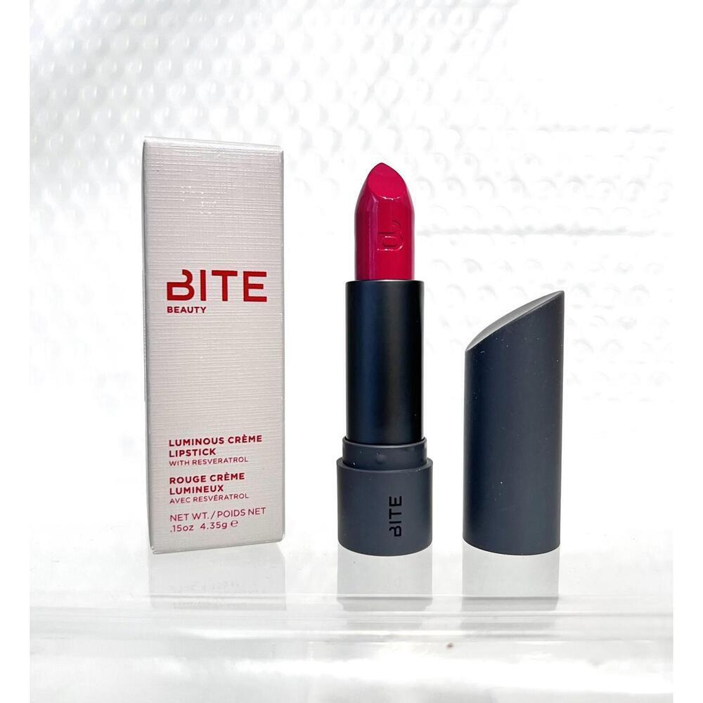 BITE BEAUTY LUMINOUS CREME LIPSTICK "VIGNE" FUCHSIA NEW‎